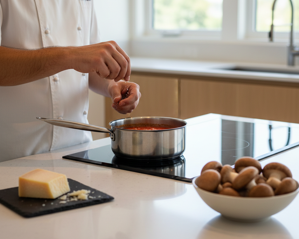 Použití glutamátu a dochucovadel pro zvýraznění umami chuti v moderní kuchyni